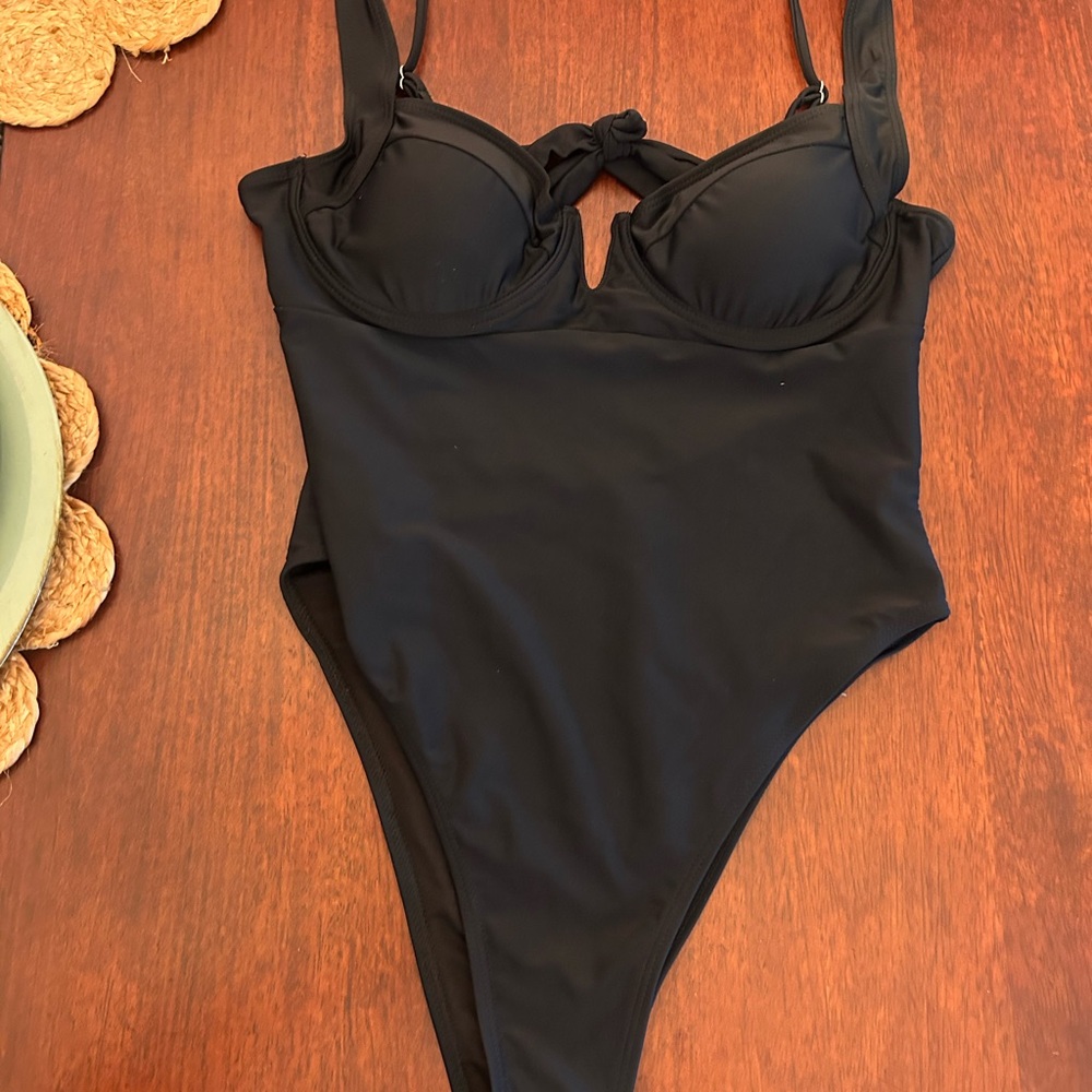 Sexy Black One-Piece Swimsuit